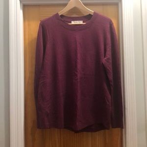 The Loft Magenta crew neck sweater, size XL